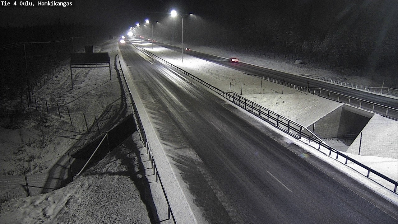 Weather Camera Image Väg 4 Oulu, Honkikangas, Oulu, Pohjois-Pohjanmaa