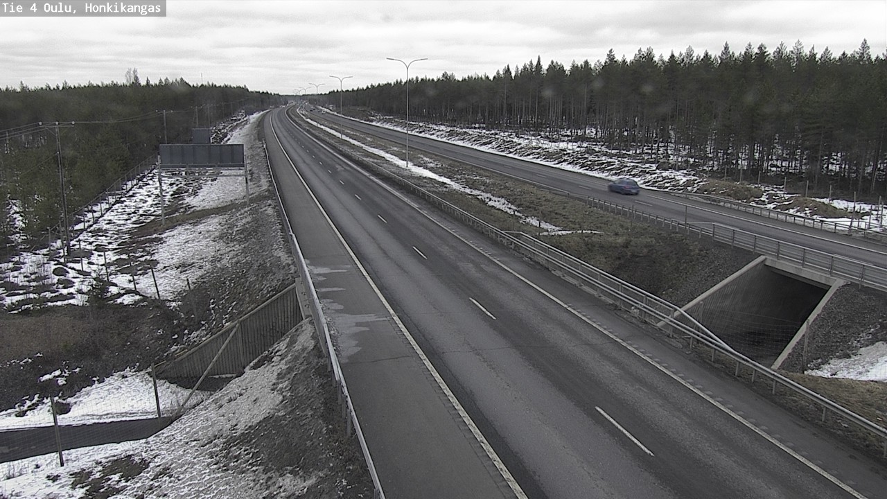Weather Camera Image Road 4 Oulu, Honkikangas, Oulu, Pohjois-Pohjanmaa