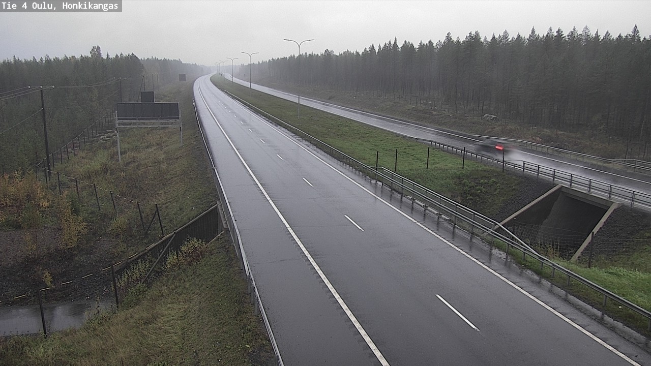 Weather Camera Image Road 4 Oulu, Honkikangas, Oulu, Pohjois-Pohjanmaa