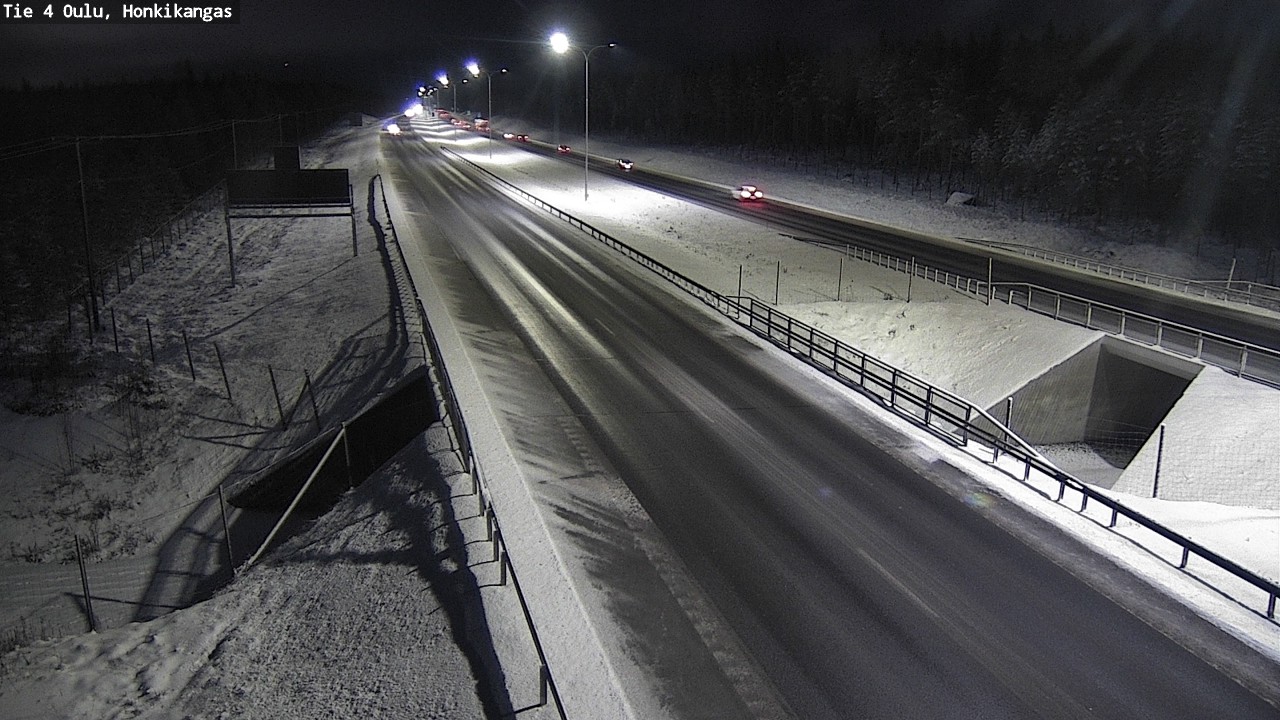 Weather Camera Image Väg 4 Oulu, Honkikangas, Oulu, Pohjois-Pohjanmaa