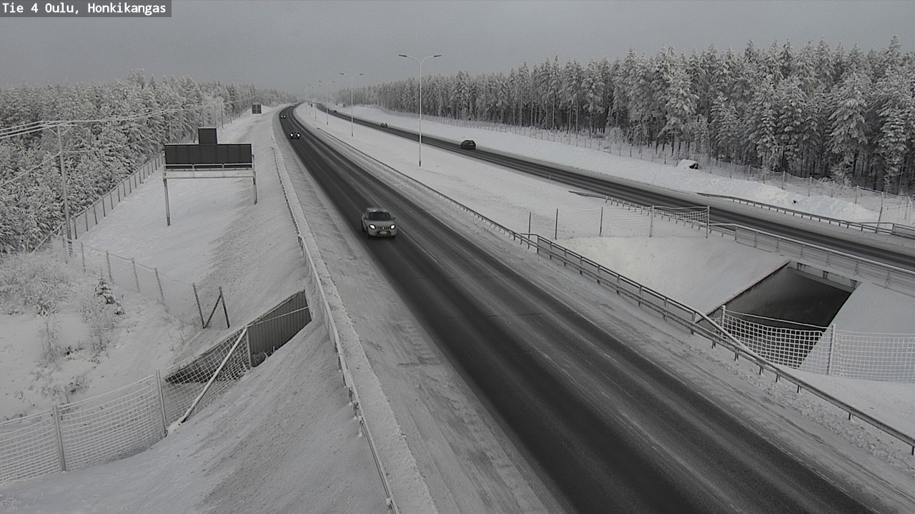 Weather Camera Image Väg 4 Oulu, Honkikangas, Oulu, Pohjois-Pohjanmaa