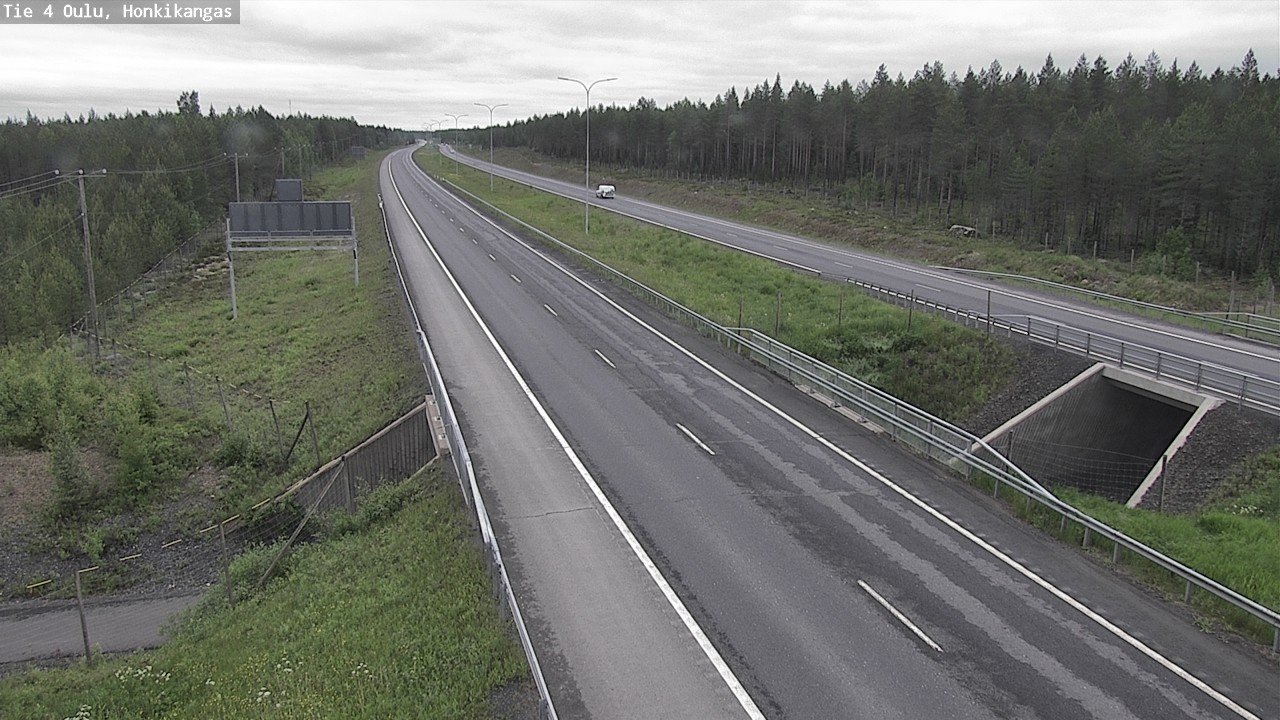 Weather Camera Image Väg 4 Oulu, Honkikangas, Oulu, Pohjois-Pohjanmaa