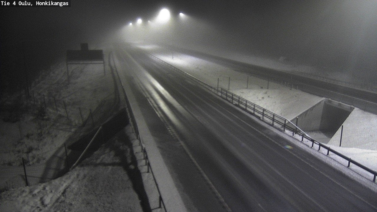 Weather Camera Image Väg 4 Oulu, Honkikangas, Oulu, Pohjois-Pohjanmaa