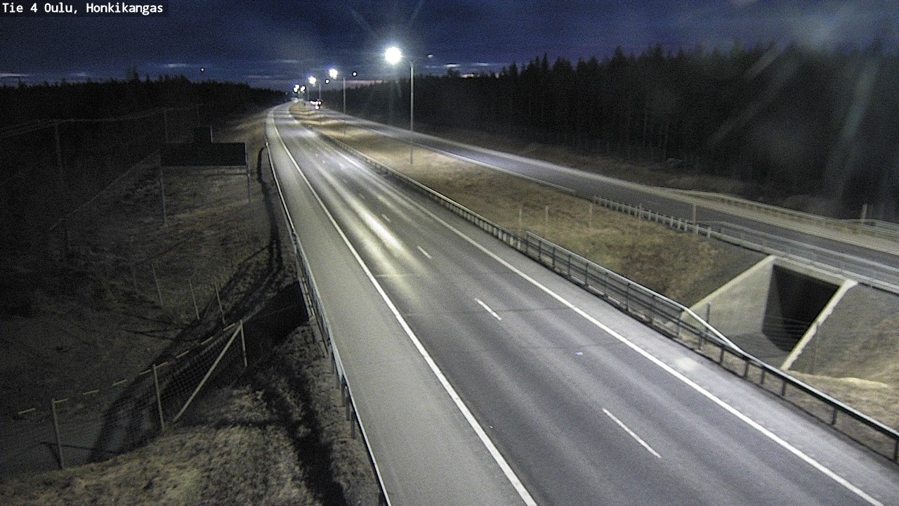 Weather Camera Image Väg 4 Oulu, Honkikangas, Oulu, Pohjois-Pohjanmaa