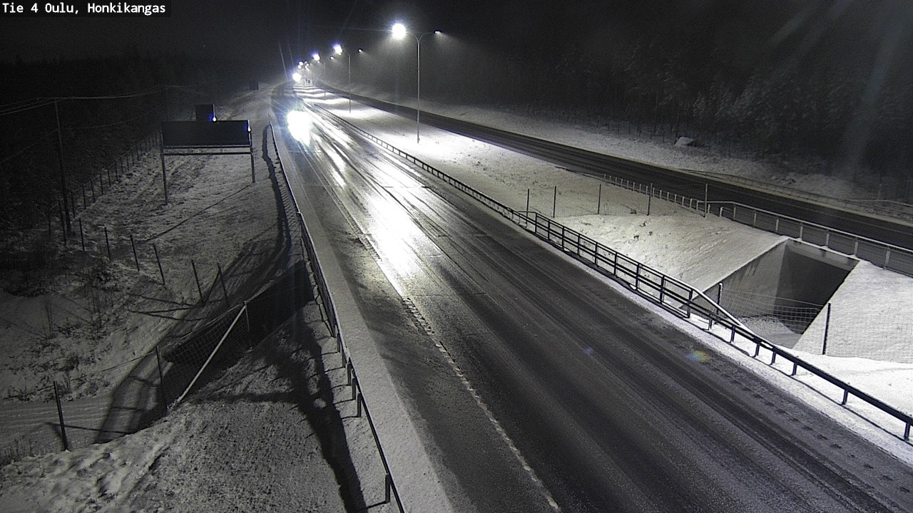 Weather Camera Image Väg 4 Oulu, Honkikangas, Oulu, Pohjois-Pohjanmaa