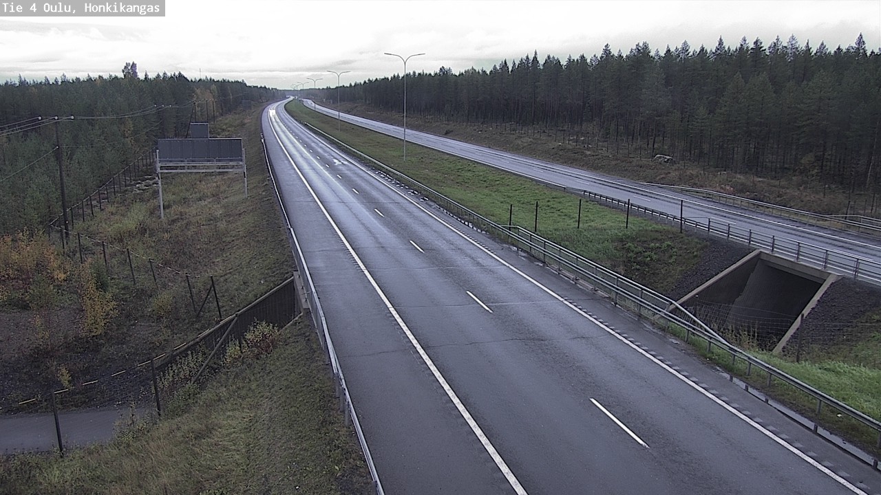 Weather Camera Image Road 4 Oulu, Honkikangas, Oulu, Pohjois-Pohjanmaa
