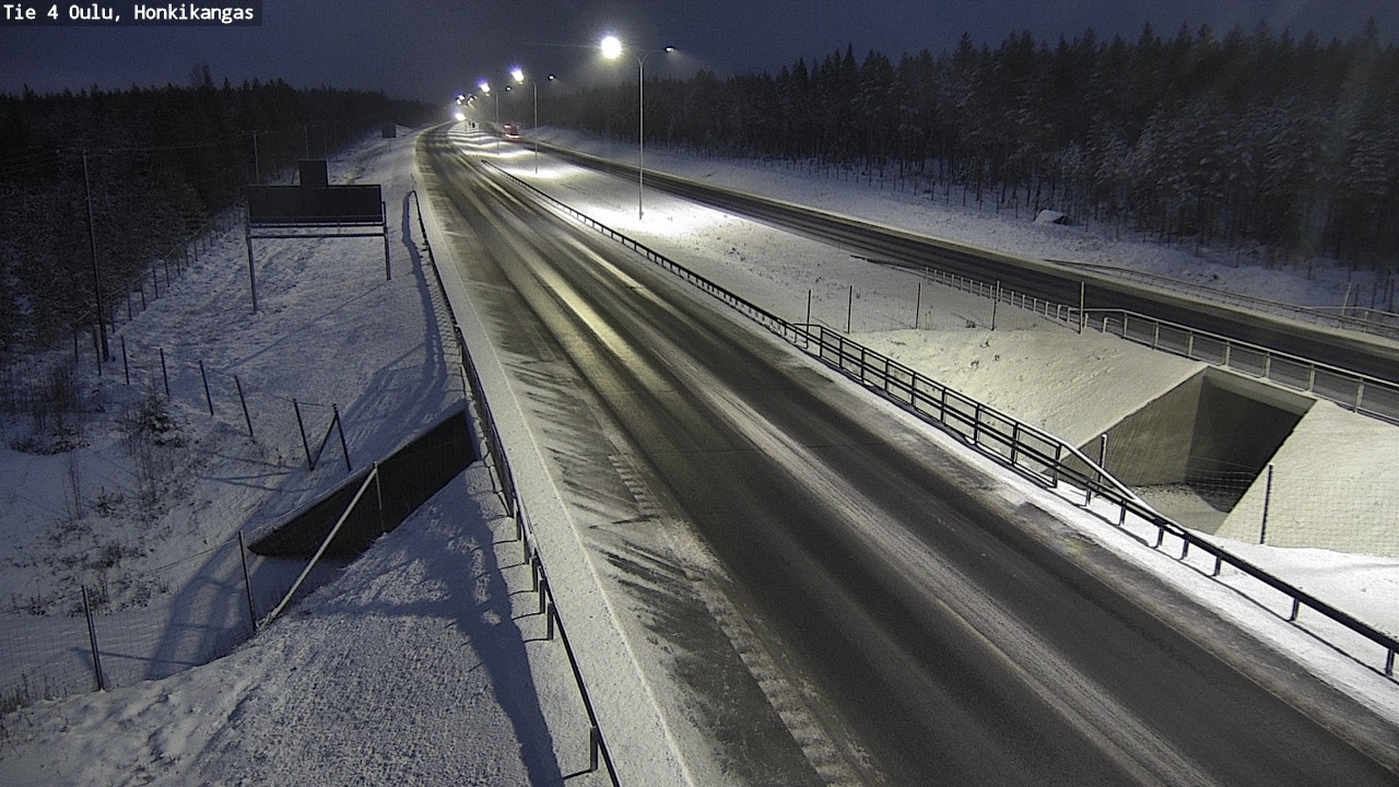 Weather Camera Image Väg 4 Oulu, Honkikangas, Oulu, Pohjois-Pohjanmaa