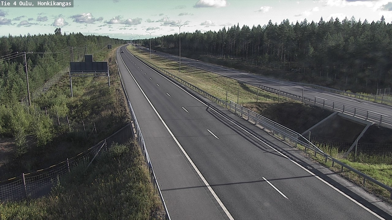 Weather Camera Image Road 4 Oulu, Honkikangas, Oulu, Pohjois-Pohjanmaa