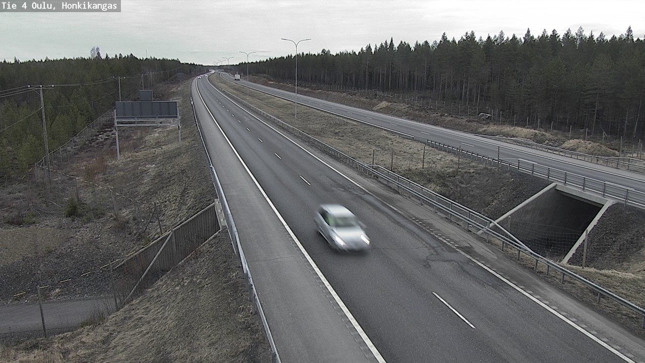 Weather Camera Image Road 4 Oulu, Honkikangas, Oulu, Pohjois-Pohjanmaa