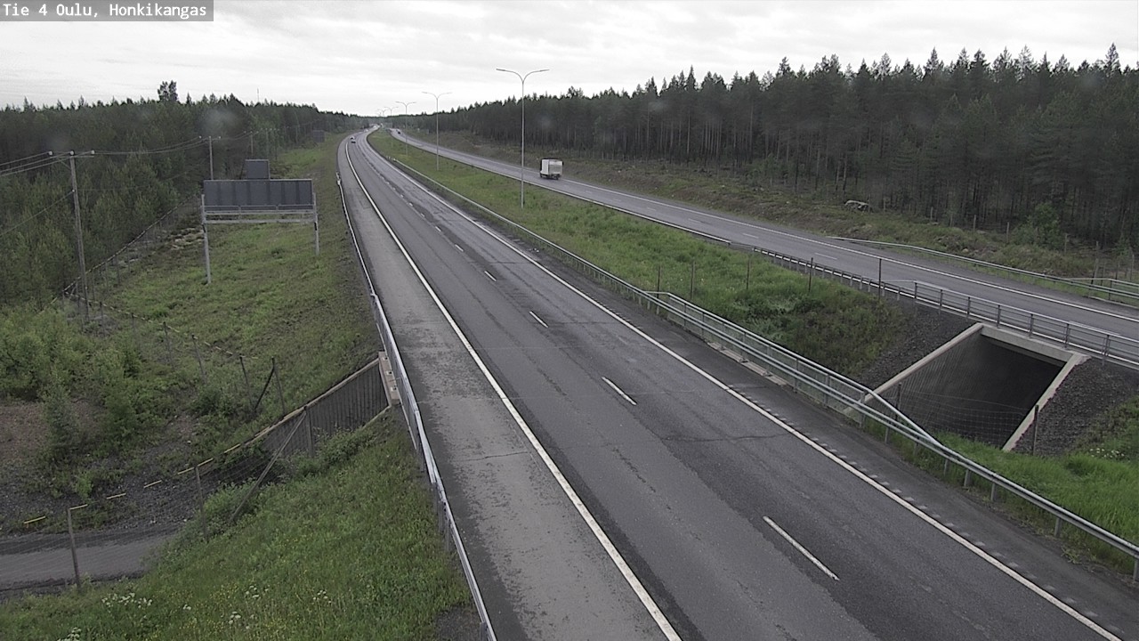 Weather Camera Image Road 4 Oulu, Honkikangas, Oulu, Pohjois-Pohjanmaa