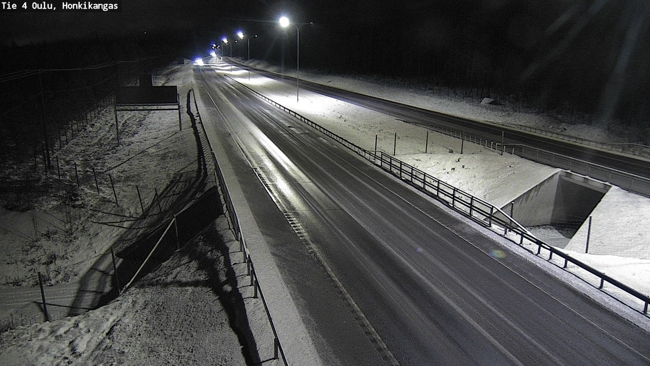 Weather Camera Image Väg 4 Oulu, Honkikangas, Oulu, Pohjois-Pohjanmaa