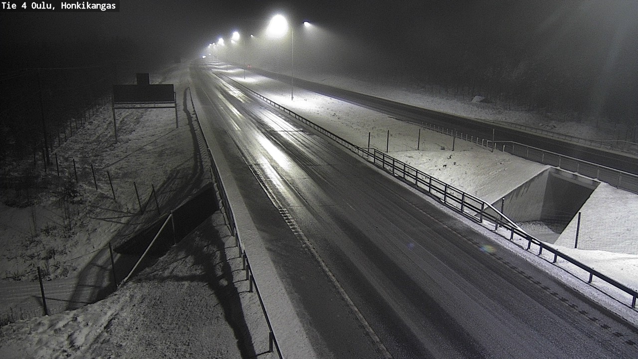 Weather Camera Image Väg 4 Oulu, Honkikangas, Oulu, Pohjois-Pohjanmaa
