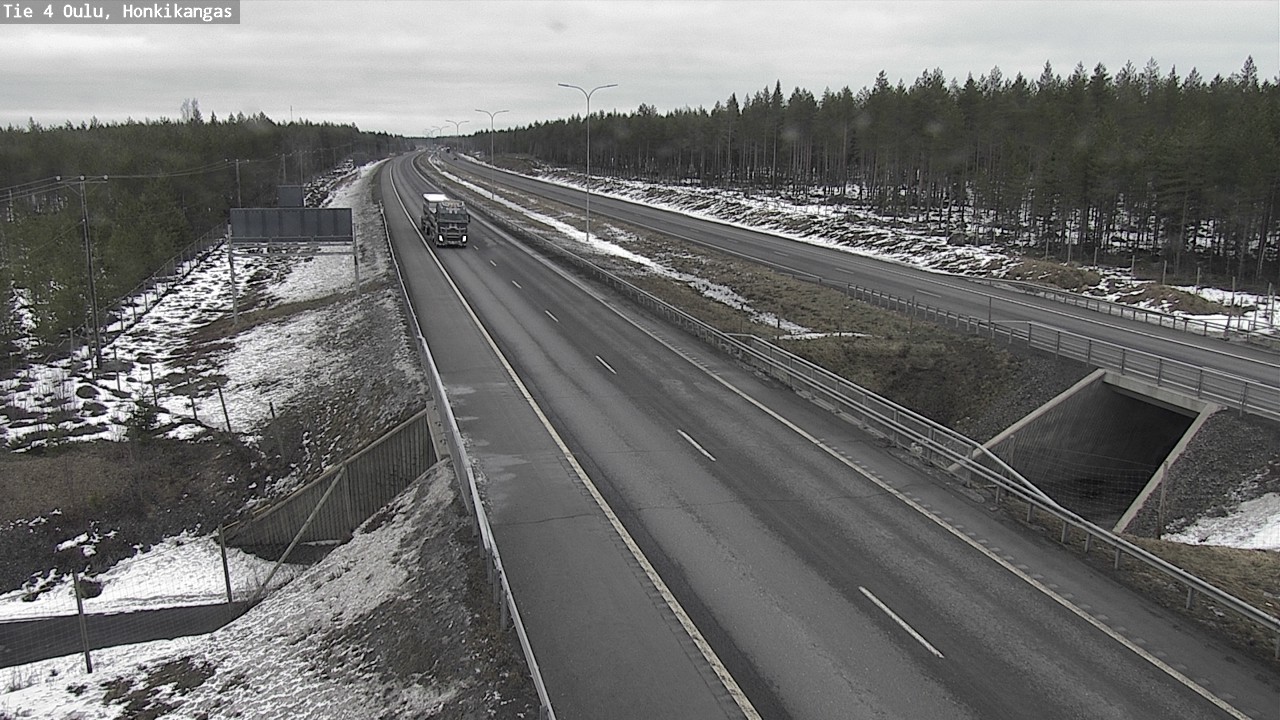 Weather Camera Image Road 4 Oulu, Honkikangas, Oulu, Pohjois-Pohjanmaa