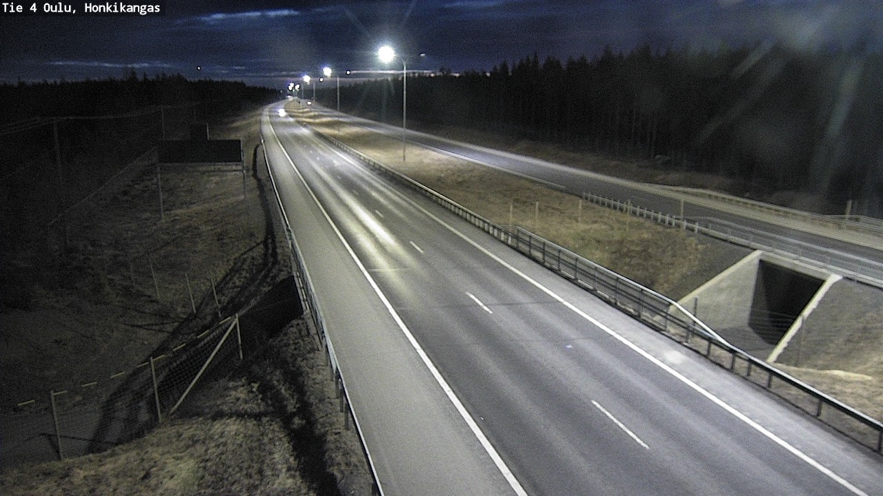Weather Camera Image Väg 4 Oulu, Honkikangas, Oulu, Pohjois-Pohjanmaa