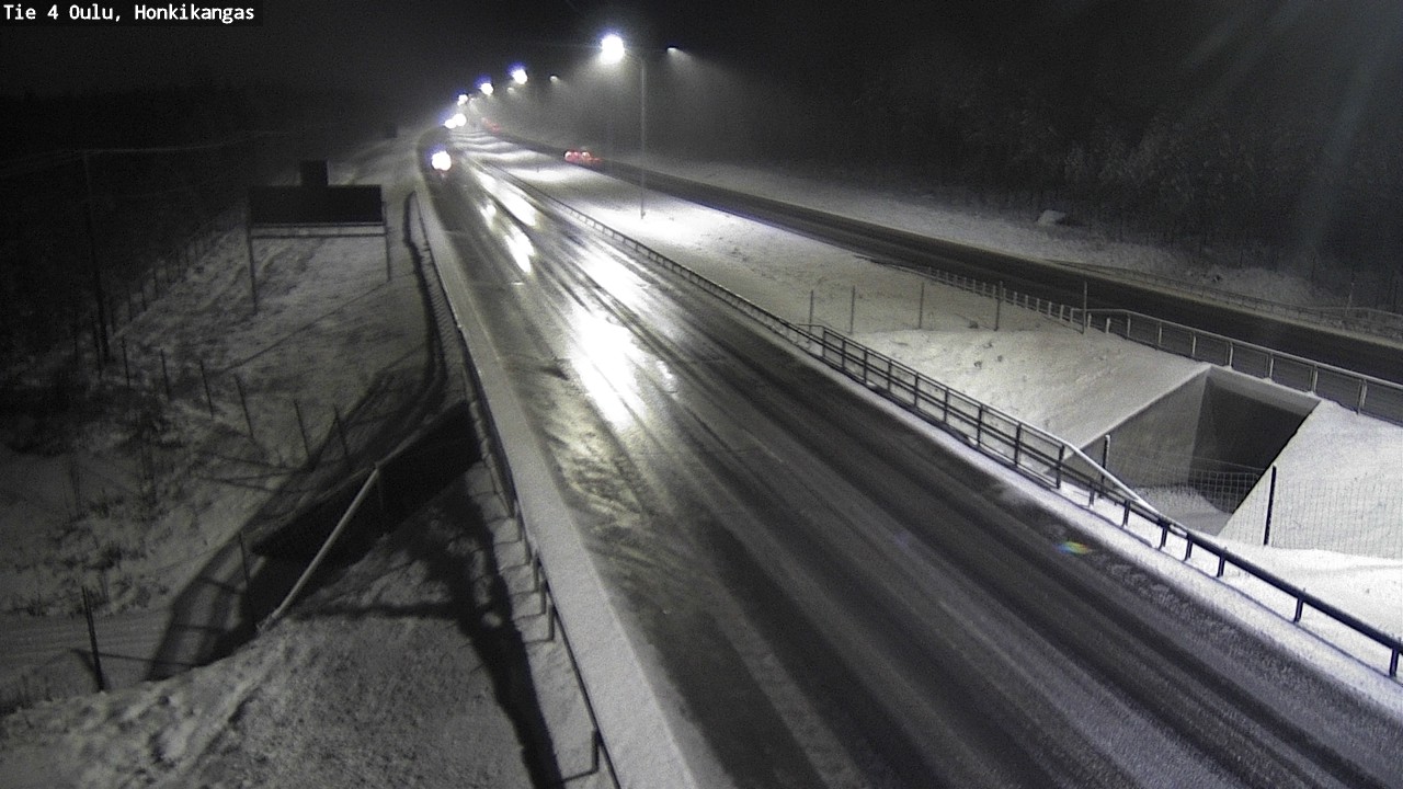 Weather Camera Image Väg 4 Oulu, Honkikangas, Oulu, Pohjois-Pohjanmaa