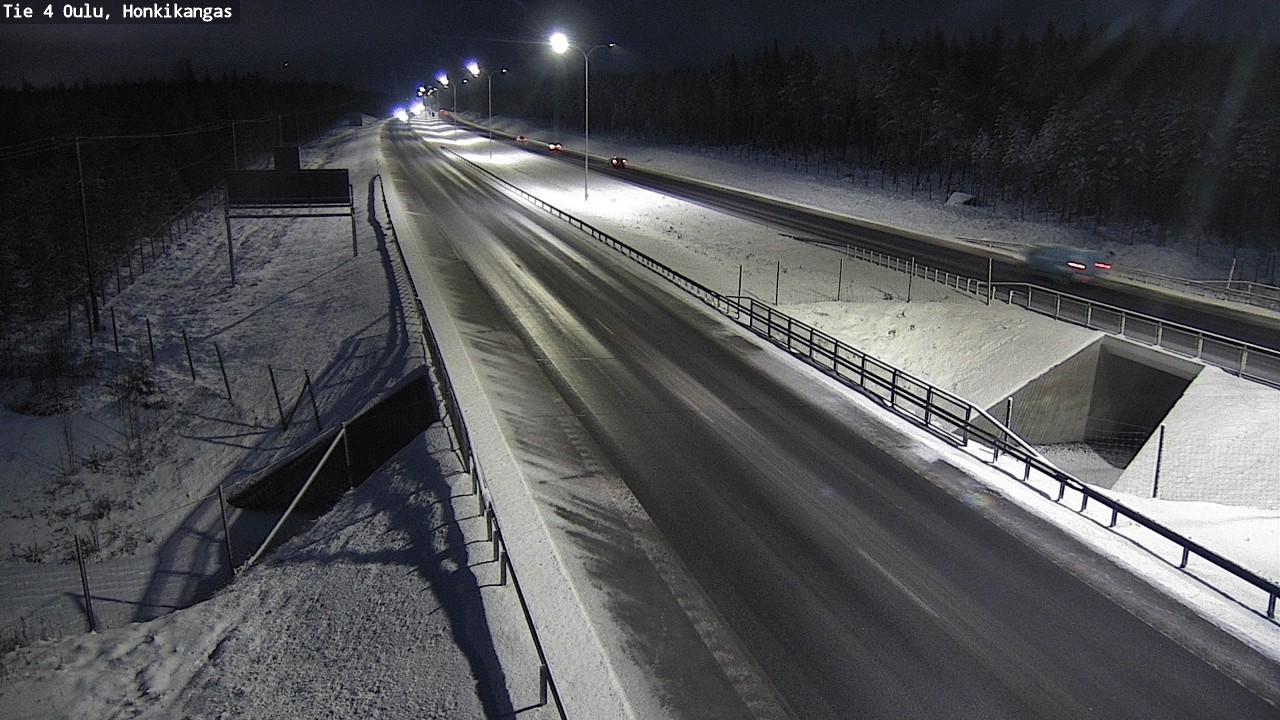 Weather Camera Image Väg 4 Oulu, Honkikangas, Oulu, Pohjois-Pohjanmaa