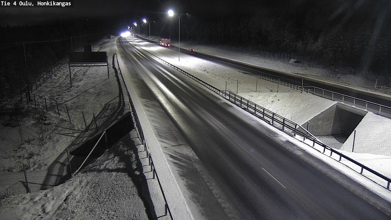 Weather Camera Image Väg 4 Oulu, Honkikangas, Oulu, Pohjois-Pohjanmaa