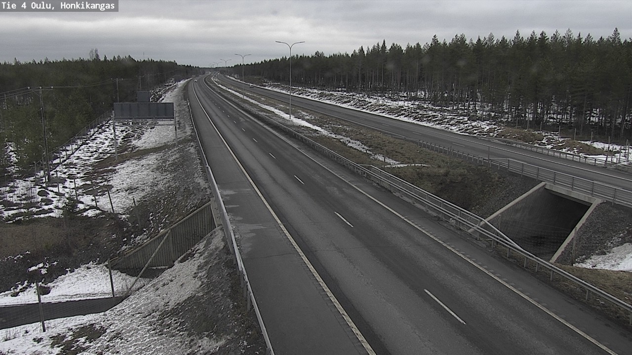 Weather Camera Image Road 4 Oulu, Honkikangas, Oulu, Pohjois-Pohjanmaa