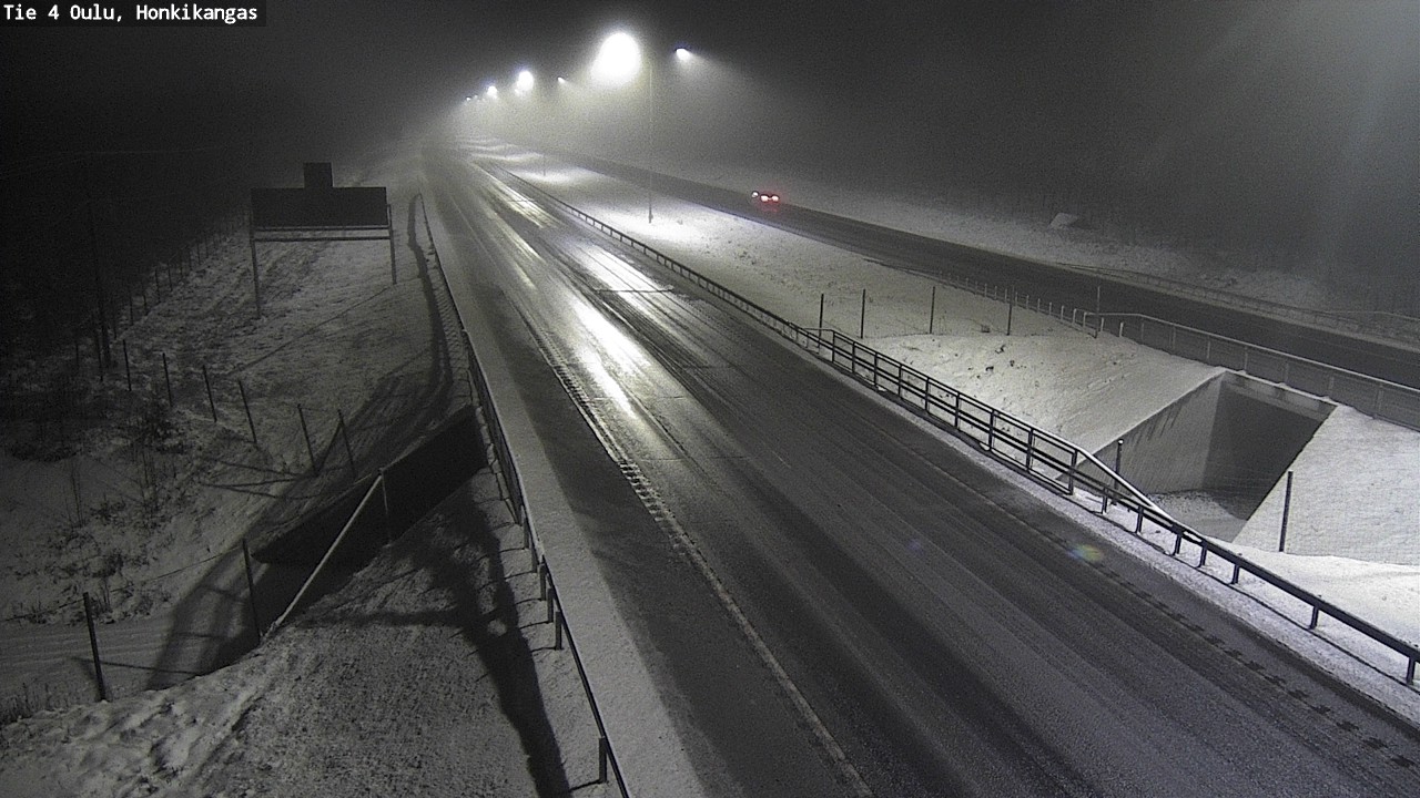 Weather Camera Image Väg 4 Oulu, Honkikangas, Oulu, Pohjois-Pohjanmaa