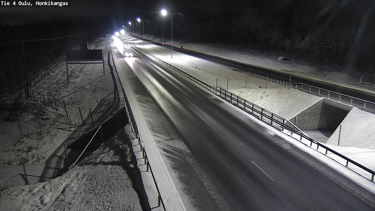 Weather Camera Image Väg 4 Oulu, Honkikangas, Oulu, Pohjois-Pohjanmaa