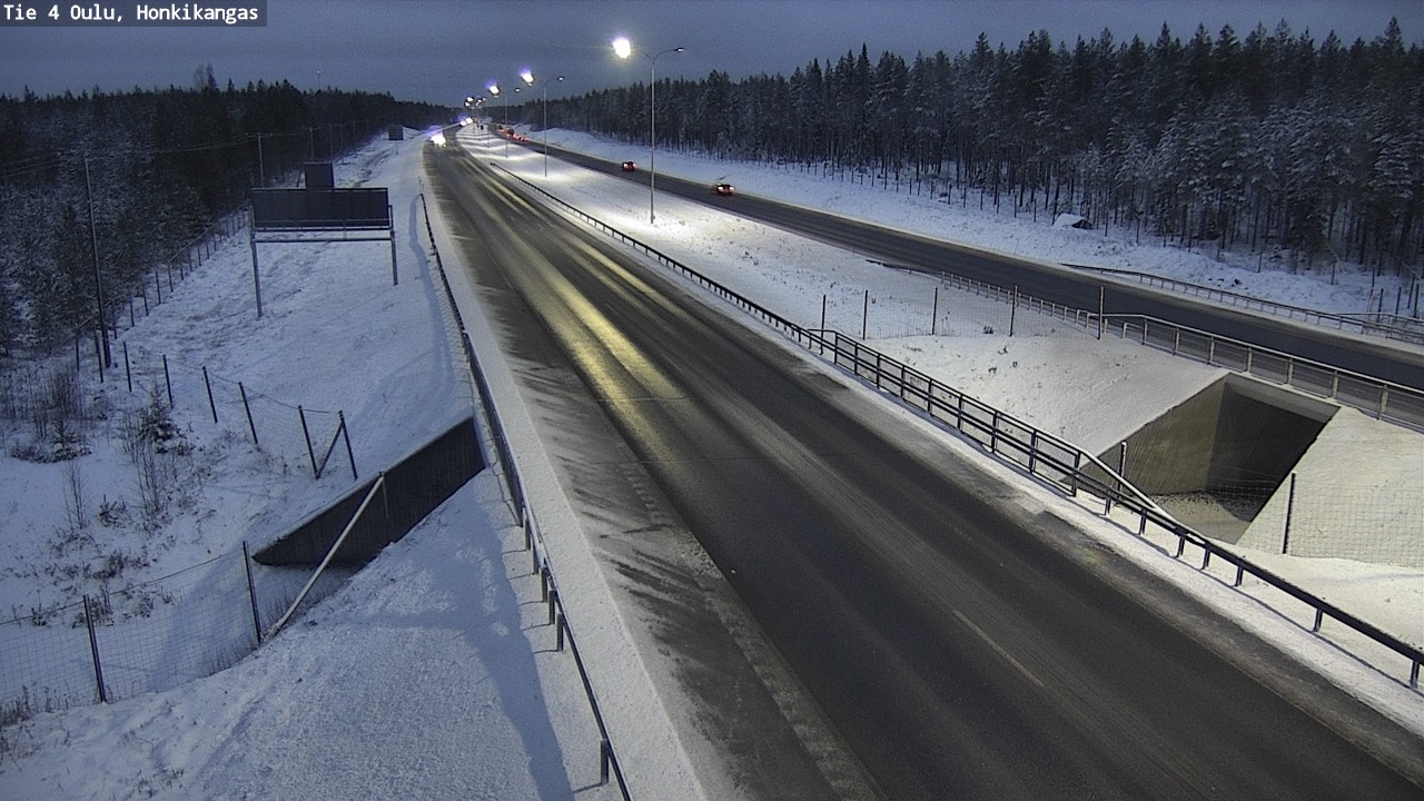 Weather Camera Image Väg 4 Oulu, Honkikangas, Oulu, Pohjois-Pohjanmaa