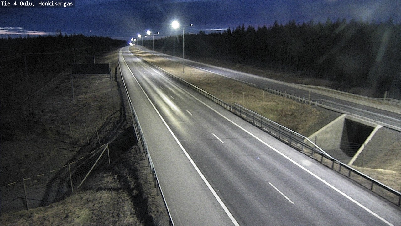 Weather Camera Image Väg 4 Oulu, Honkikangas, Oulu, Pohjois-Pohjanmaa