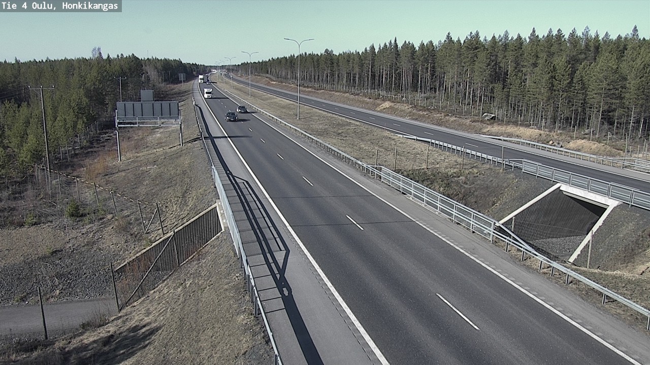 Weather Camera Image Väg 4 Oulu, Honkikangas, Oulu, Pohjois-Pohjanmaa
