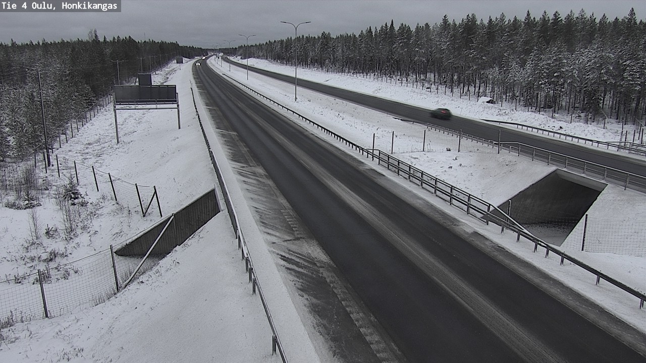 Weather Camera Image Väg 4 Oulu, Honkikangas, Oulu, Pohjois-Pohjanmaa
