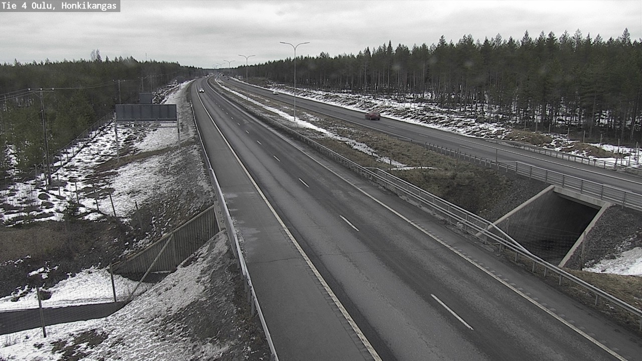 Weather Camera Image Road 4 Oulu, Honkikangas, Oulu, Pohjois-Pohjanmaa