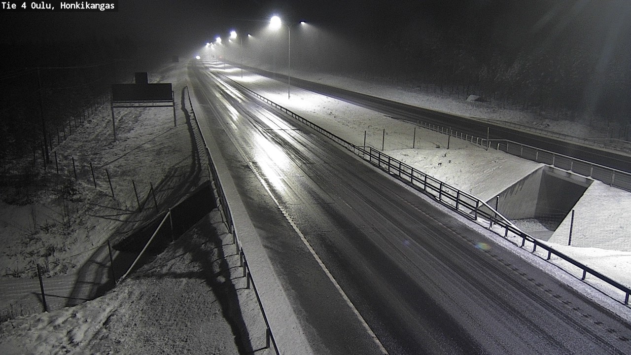 Weather Camera Image Väg 4 Oulu, Honkikangas, Oulu, Pohjois-Pohjanmaa