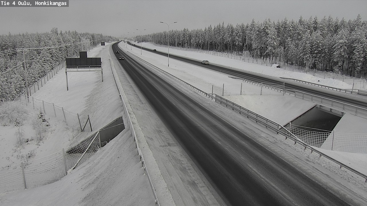 Weather Camera Image Väg 4 Oulu, Honkikangas, Oulu, Pohjois-Pohjanmaa