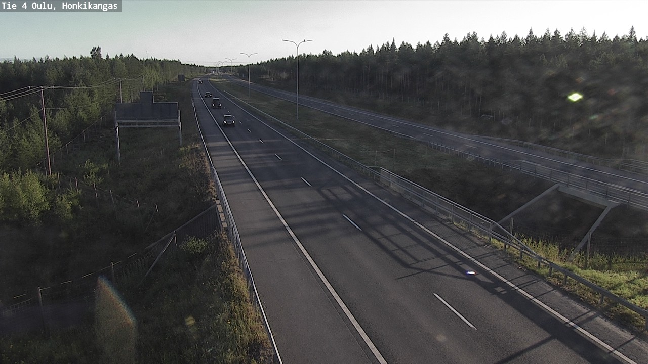 Weather Camera Image Road 4 Oulu, Honkikangas, Oulu, Pohjois-Pohjanmaa