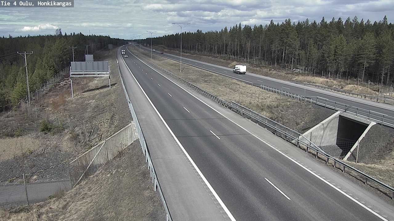 Weather Camera Image Road 4 Oulu, Honkikangas, Oulu, Pohjois-Pohjanmaa