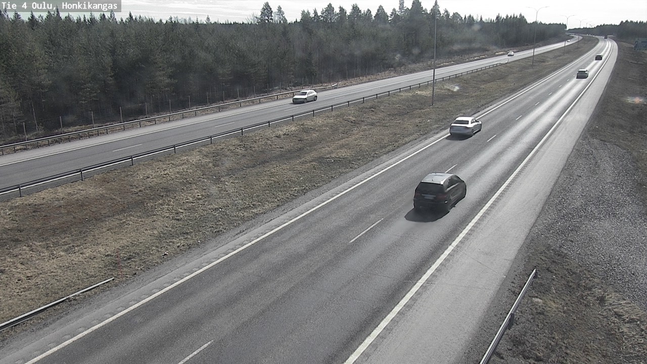 Weather Camera Image Road 4 Oulu, Honkikangas, Oulu, Pohjois-Pohjanmaa