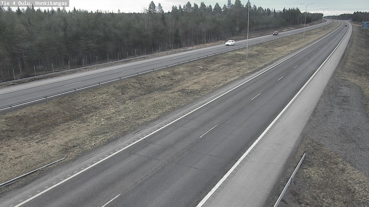 Weather Camera Image Väg 4 Oulu, Honkikangas, Oulu, Pohjois-Pohjanmaa