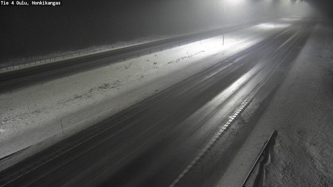 Weather Camera Image Väg 4 Oulu, Honkikangas, Oulu, Pohjois-Pohjanmaa