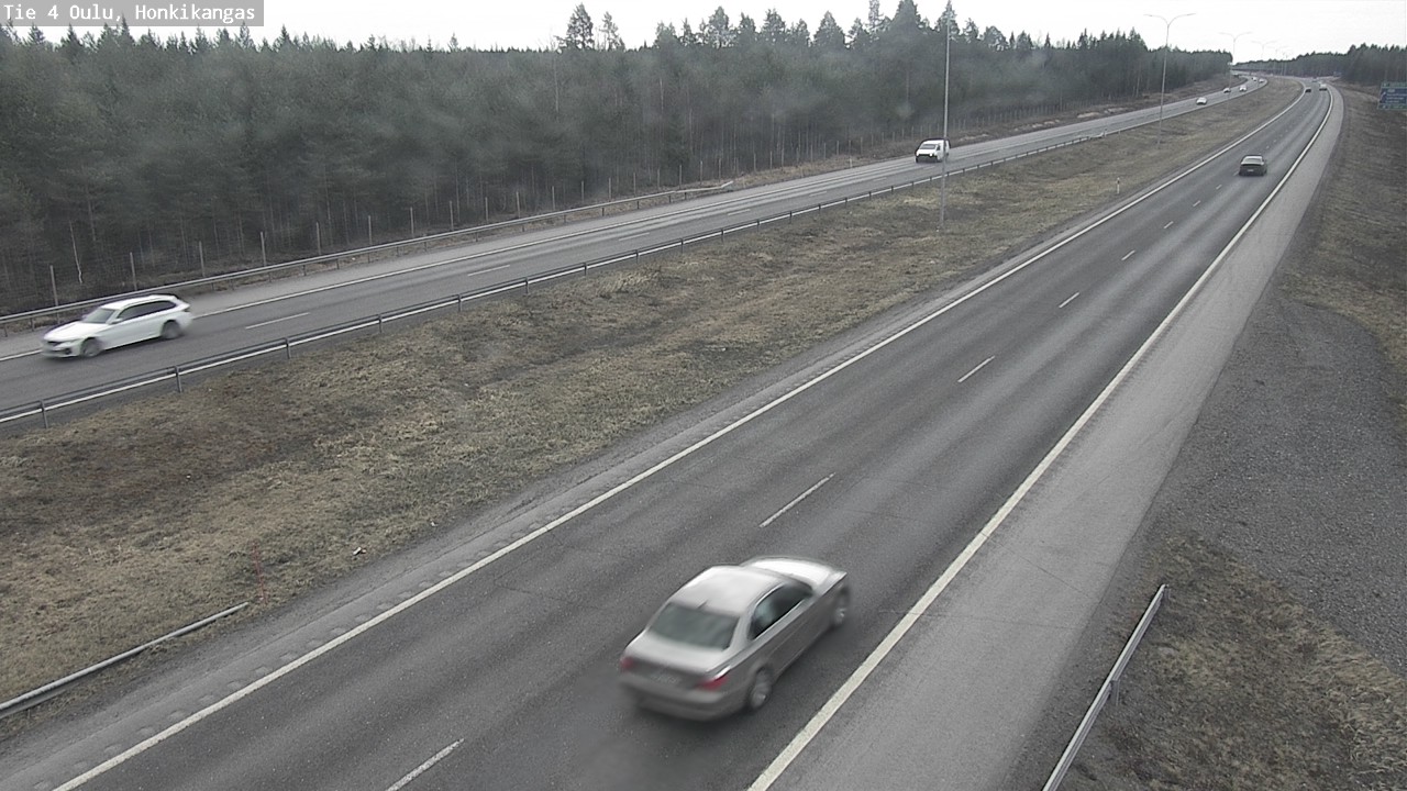 Weather Camera Image Road 4 Oulu, Honkikangas, Oulu, Pohjois-Pohjanmaa