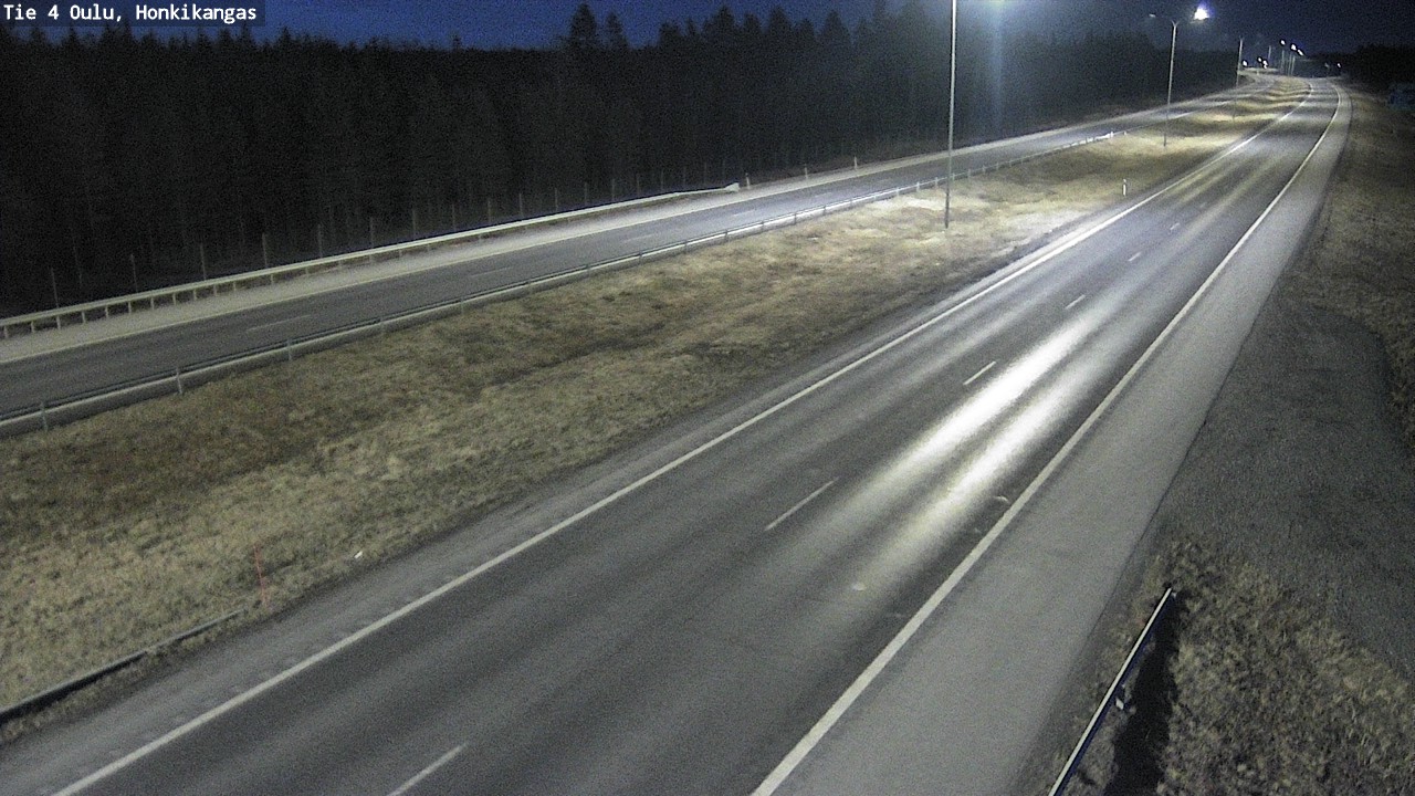 Weather Camera Image Väg 4 Oulu, Honkikangas, Oulu, Pohjois-Pohjanmaa