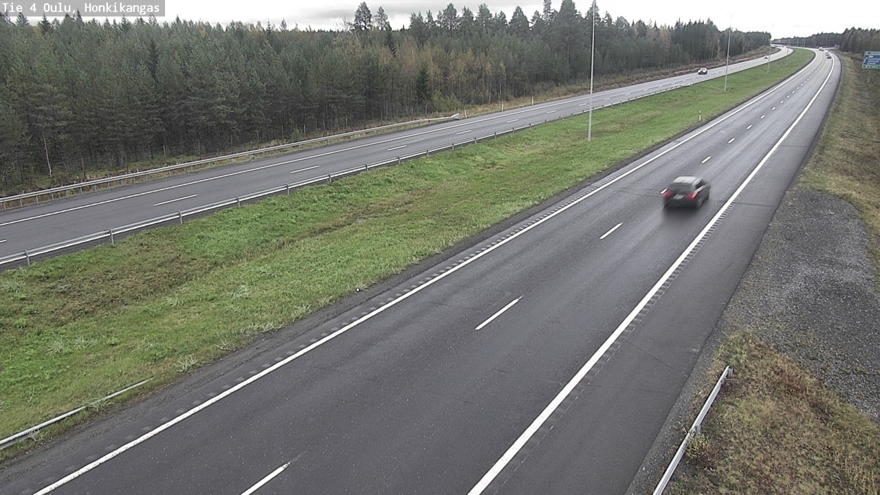 Weather Camera Image Road 4 Oulu, Honkikangas, Oulu, Pohjois-Pohjanmaa