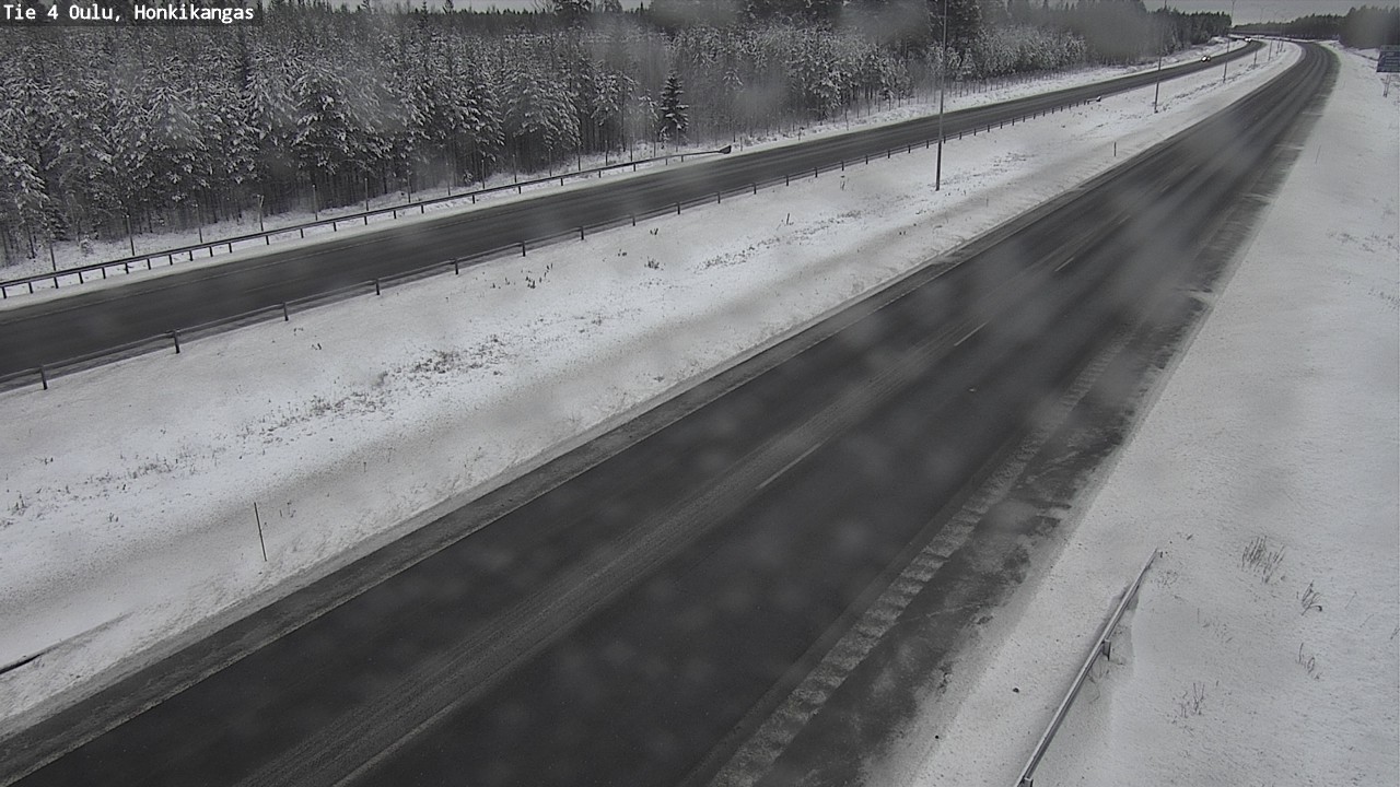 Weather Camera Image Väg 4 Oulu, Honkikangas, Oulu, Pohjois-Pohjanmaa