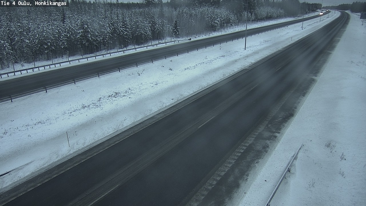 Weather Camera Image Väg 4 Oulu, Honkikangas, Oulu, Pohjois-Pohjanmaa