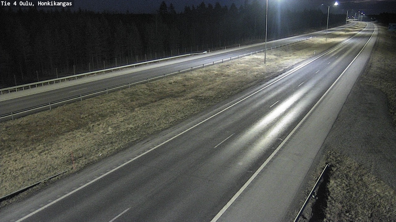 Weather Camera Image Väg 4 Oulu, Honkikangas, Oulu, Pohjois-Pohjanmaa