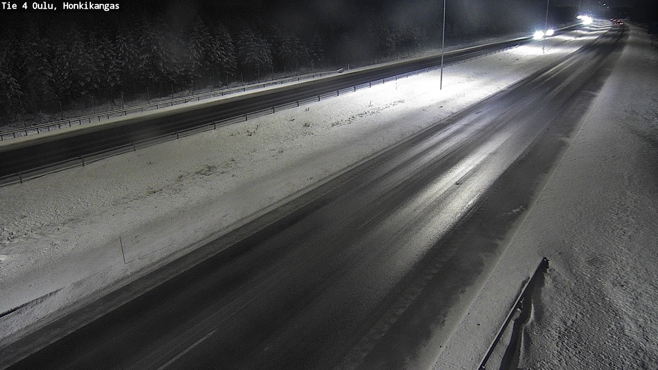 Weather Camera Image Väg 4 Oulu, Honkikangas, Oulu, Pohjois-Pohjanmaa