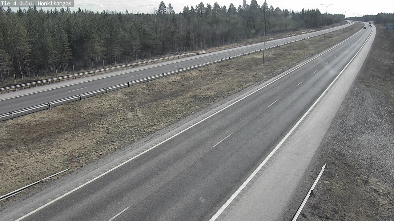 Weather Camera Image Road 4 Oulu, Honkikangas, Oulu, Pohjois-Pohjanmaa