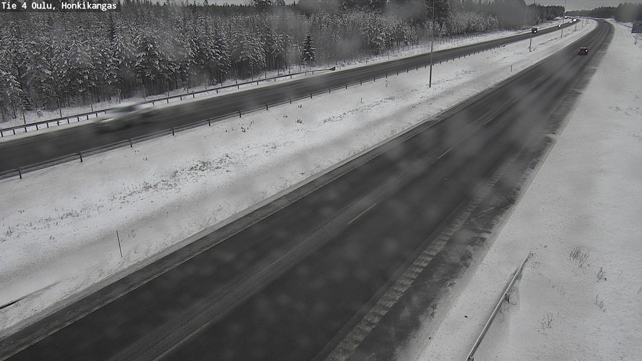 Weather Camera Image Väg 4 Oulu, Honkikangas, Oulu, Pohjois-Pohjanmaa