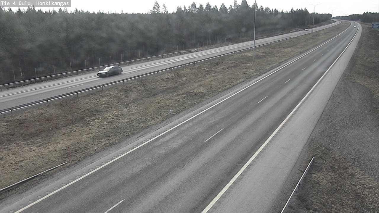 Weather Camera Image Road 4 Oulu, Honkikangas, Oulu, Pohjois-Pohjanmaa