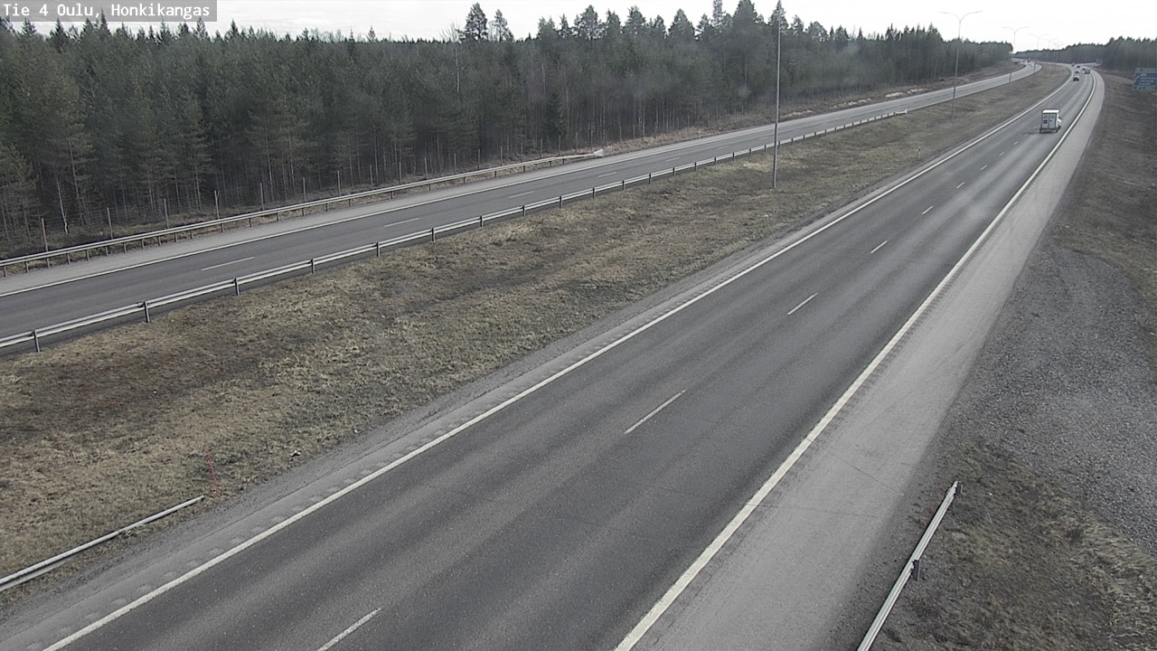 Weather Camera Image Road 4 Oulu, Honkikangas, Oulu, Pohjois-Pohjanmaa