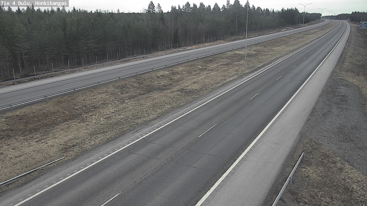 Weather Camera Image Väg 4 Oulu, Honkikangas, Oulu, Pohjois-Pohjanmaa