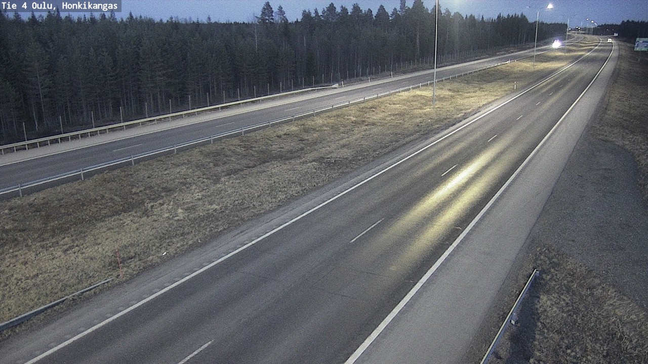 Weather Camera Image Road 4 Oulu, Honkikangas, Oulu, Pohjois-Pohjanmaa