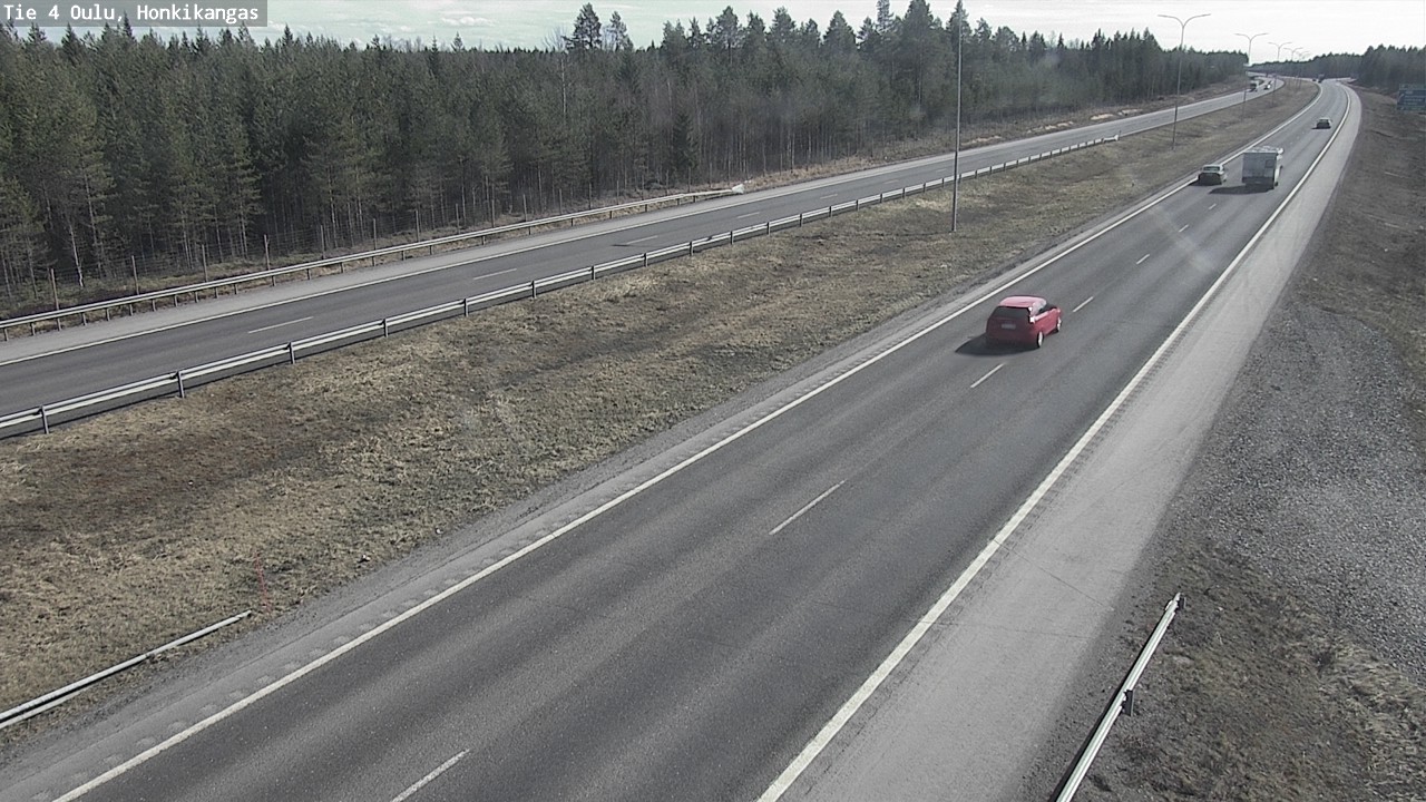 Weather Camera Image Road 4 Oulu, Honkikangas, Oulu, Pohjois-Pohjanmaa